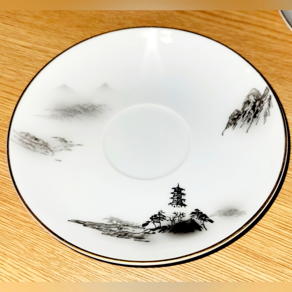 Fukagawa Arita 903 Saucer, Vintage Fukagawa Plate, Fukagawa Arita Saucer
